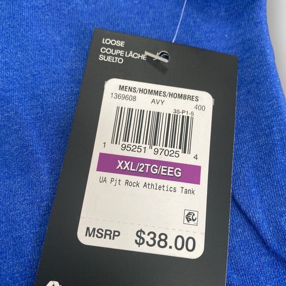 Under Armour Project Rock Iron Athletics Bull Tank Mens size XXL New with Tags - Picture 7 of 7